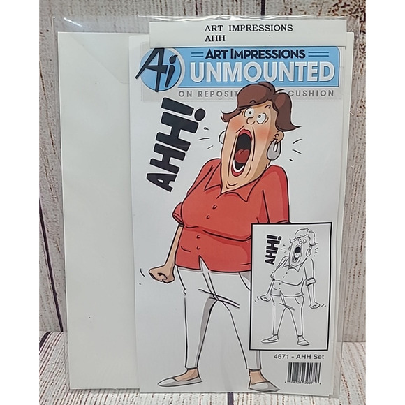 Art Impressions Unmounted AHH Rubber Stamp Set #4671 Scrapbooking Crafting New - Picture 1 of 7